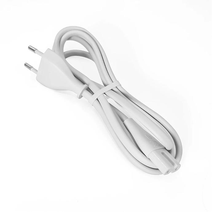 Cáp nguồn số 8 màu trắng 1.2m