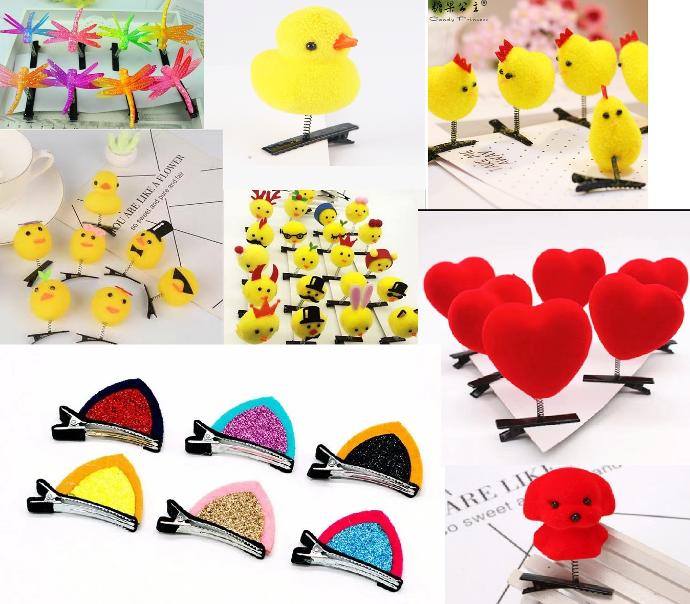 Kẹp tóc lò xo siêu xinh nhiều hình