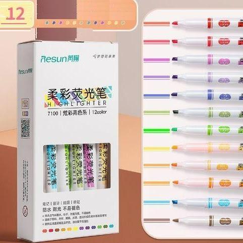 Hộp 12 bút lông Resun 7100