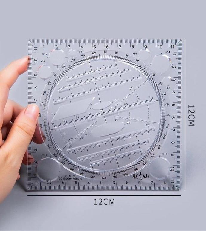 Thước lưới elip đa năng