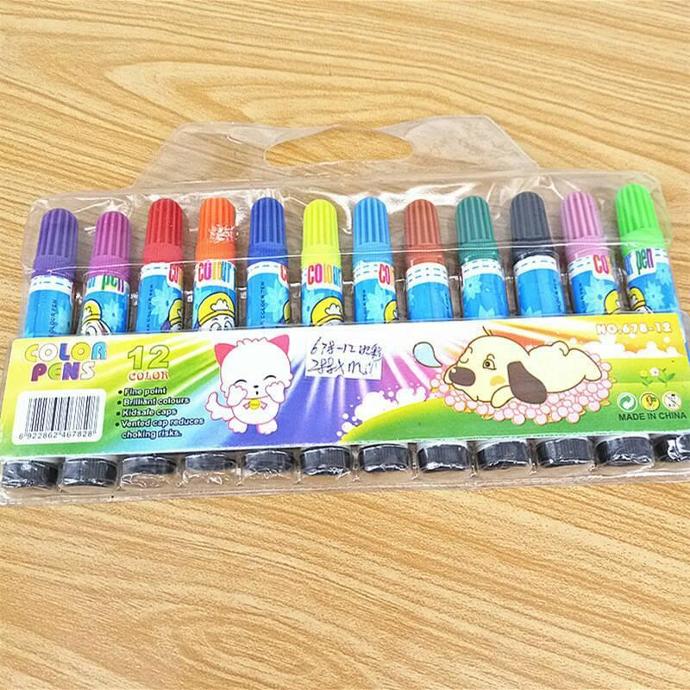 Hộp 12 bút màu nước 678 bút lông gốc nước có thể xóa