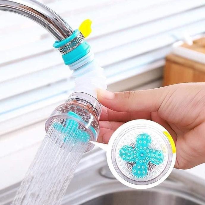 Đầu vòi lọc nước rửa bát giảm áp xoay 360 có thể kéo dài chống bắn nước ra