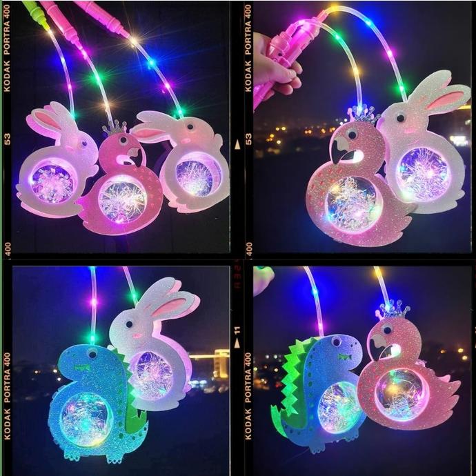 Lồng đèn trung thu xốp led nhiều hình