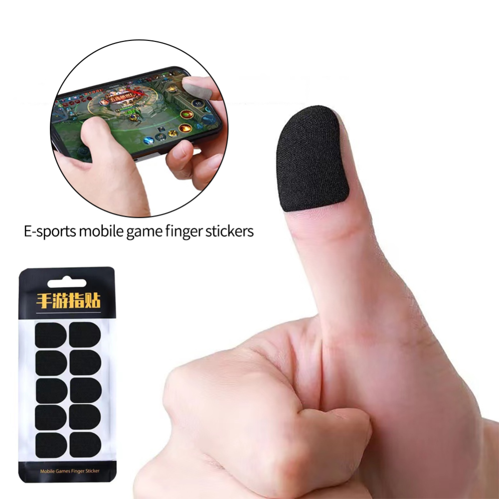 Bộ 10 Miếng Dán Ngón Tay Chống Mồ Hôi Thoáng Khí Khi Chơi Game Trên Điện Thoại