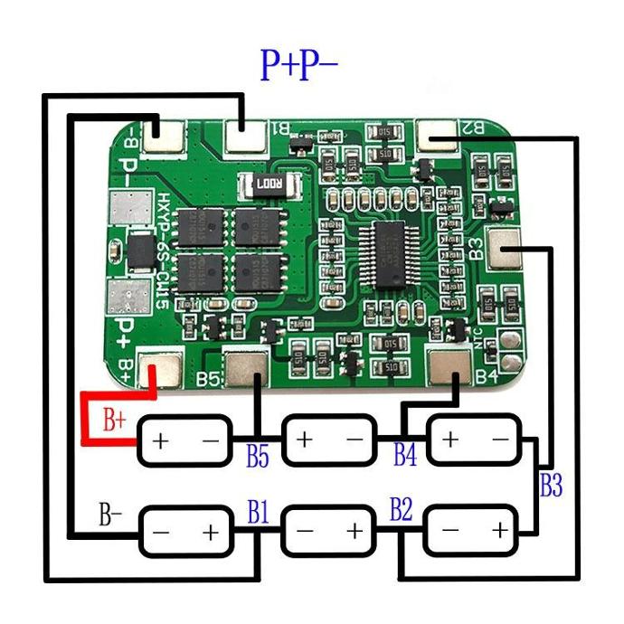 Mạch bảo vệ pin 18650 6s14A