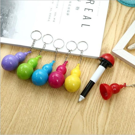 [WHNR00374] Bút bi móc khóa hồ lô 0.7mm mực xanh