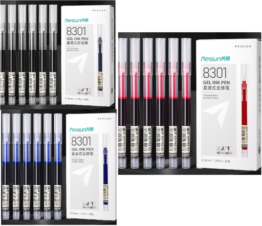 Hộp 12 bút gel resun 8301