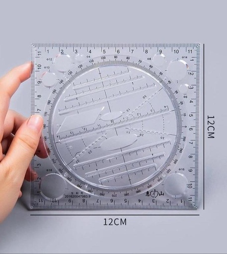 [WHNR0010032] Thước lưới elip đa năng