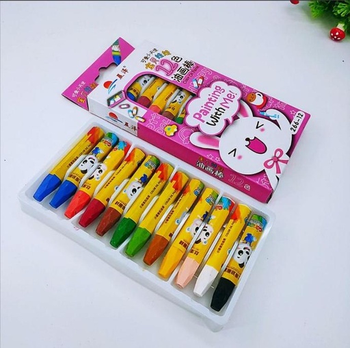 [WHNR00991] Hộp bút sáp 12 màu Chenze 266-12