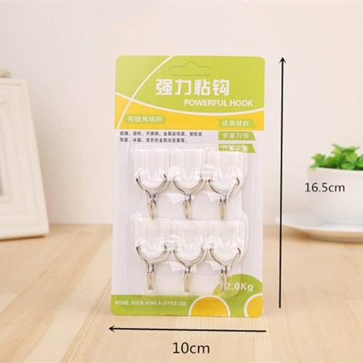 [WHNR00996] Bộ 6 móc dán tường siêu dính