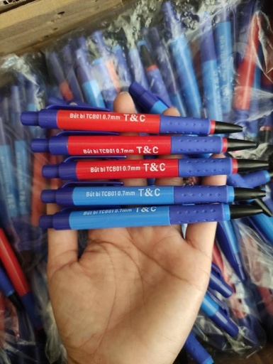 [WHNR001047] Bút bi T&C TCB01 ngòi 0.7mm mực xanh