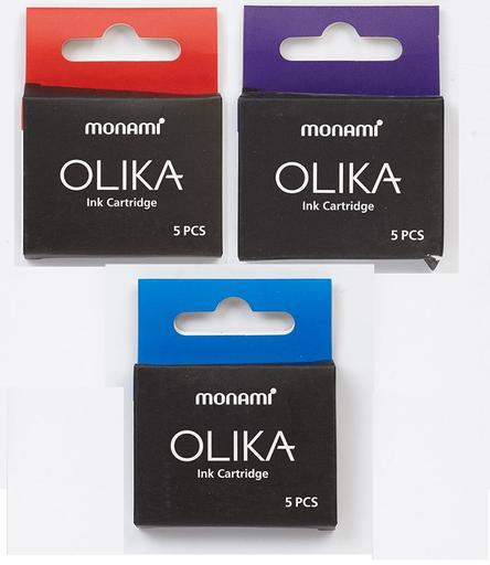 Hộp 5 ống mực dành cho bút máy OLIKA
